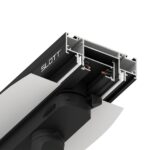 135191 NT23 086 черный Интрудер (профиль) для встраивания однофазного трека в натяжной потолок, 2м IP20 — изображение 3