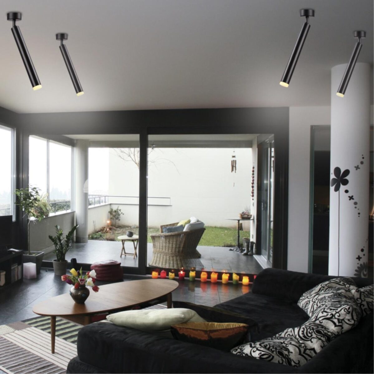 357887 OVER NT19 384 черный Накладной светильник IP20 LED 3000K 10W 160-265V MODO — изображение 3