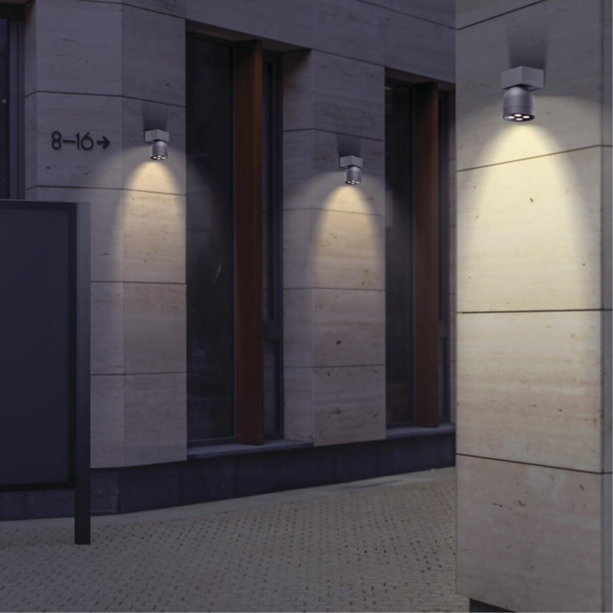 358113 STREET NT19 366 темно-серый  Ландшафтный настен.светильник IP65 LED 3000К 10W GALEATI — изображение 3