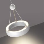 359395 OVER NT24 000 белый Светильник подвесной светодиодный, длина провода 2м IP20 LED 12W вниз/5W вверх 220V 1360Лм 3000K TURN — изображение 4