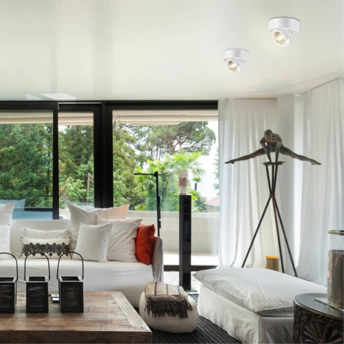 357704 OVER NT18 368 белый Накладной светильник IP33 LED 3000K 10W 220-240V RAZZO — изображение 3