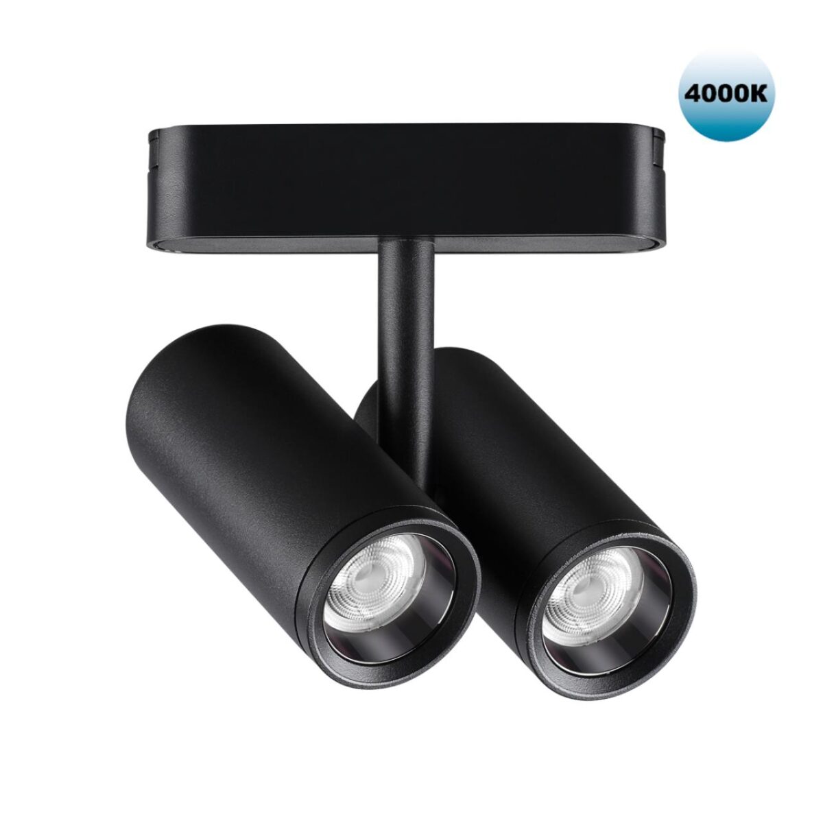 359108 SHINO NT23 051 черный Трековый светильник для низков. шинопровода IP20 LED 4000K 2*8W 48V 1360Лм SMAL 359108 SHINO NT23 051 черный Трековый светильник для низков. шинопровода IP20 LED 4000K 2*8W 48V 1360Лм SMAL — изображение 1