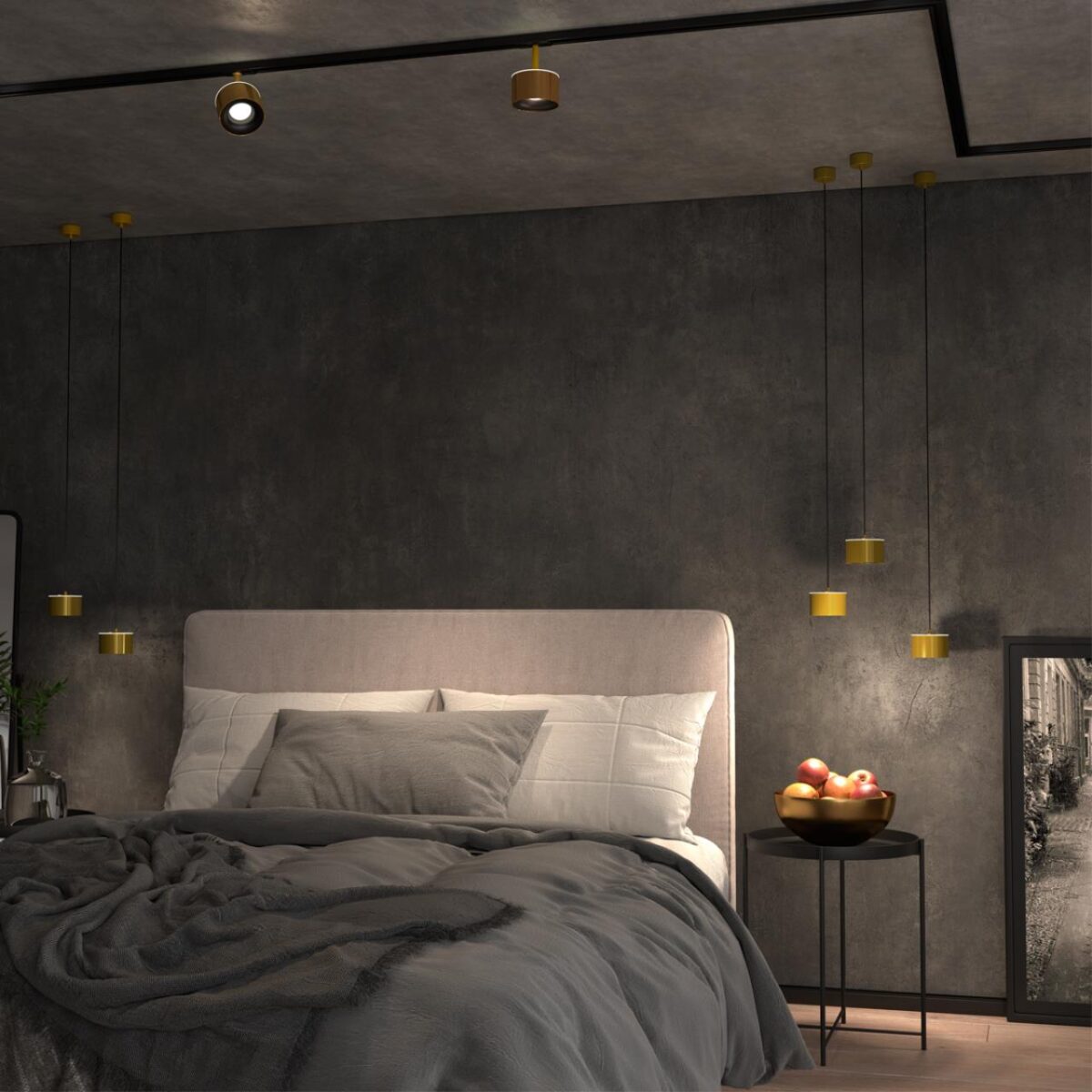 358969 OVER NT22 352 бронза св. Светильник накладной с переключ. цв. температуры, провод 2м IP20 LED 3000К4000К6000К 12W вниз + 3ВW вверх 110-265V G — изображение 5