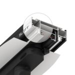 135192 NT23 086 белый Интрудер (профиль) для встраивания однофазного трека в натяжной потолок, 2м IP20 — изображение 3