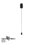 359359 KONST NT24 000 черный Корпус накладной с драйвером для подвесного вертикального монтажа светильников 359343-359358 IP20 8-24W 170-265V VITZ — изображение 8