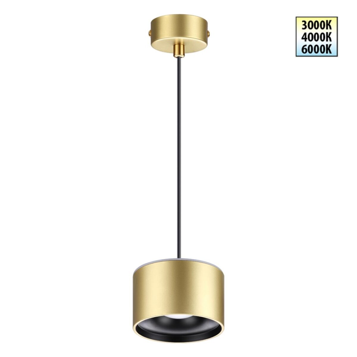 358969 OVER NT22 352 бронза св. Светильник накладной с переключ. цв. температуры, провод 2м IP20 LED 3000К4000К6000К 12W вниз + 3ВW вверх 110-265V G 358969 OVER NT22 352 бронза св. Светильник накладной с переключ. цв. температуры, провод 2м IP20 LED 3000К4000К6000К 12W вниз + 3ВW вверх 110-265V G — изображение 1