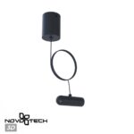 359385 KONST NT24 черный База накладная для ввода питания с заглушкой и проводом-подвесом (длина провода – 2м) IP20 48V GLAT — изображение 4