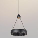 359396 OVER NT24 000 черный Светильник подвесной светодиодный, длина провода 2м IP20 LED 12W вниз/5W вверх 220V 1360Лм 3000K TURN — изображение 5