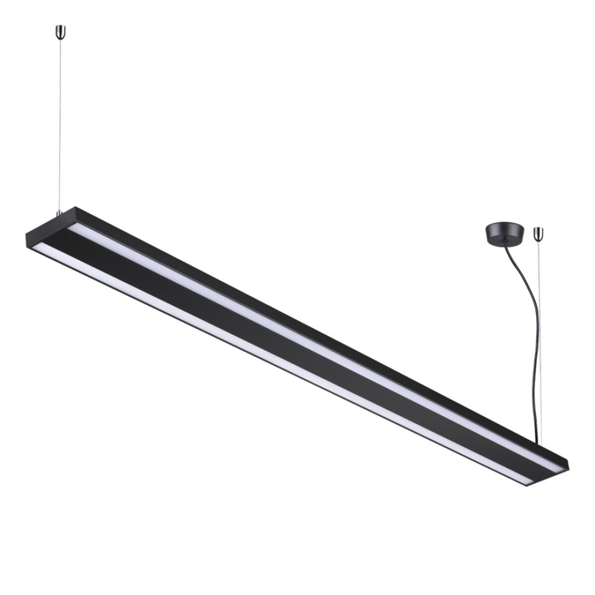 358446 OVER NT20 213 черный Подвесной светильник IP20 LED 40W вниз + 20W вверх 100-277V ITER — изображение 1