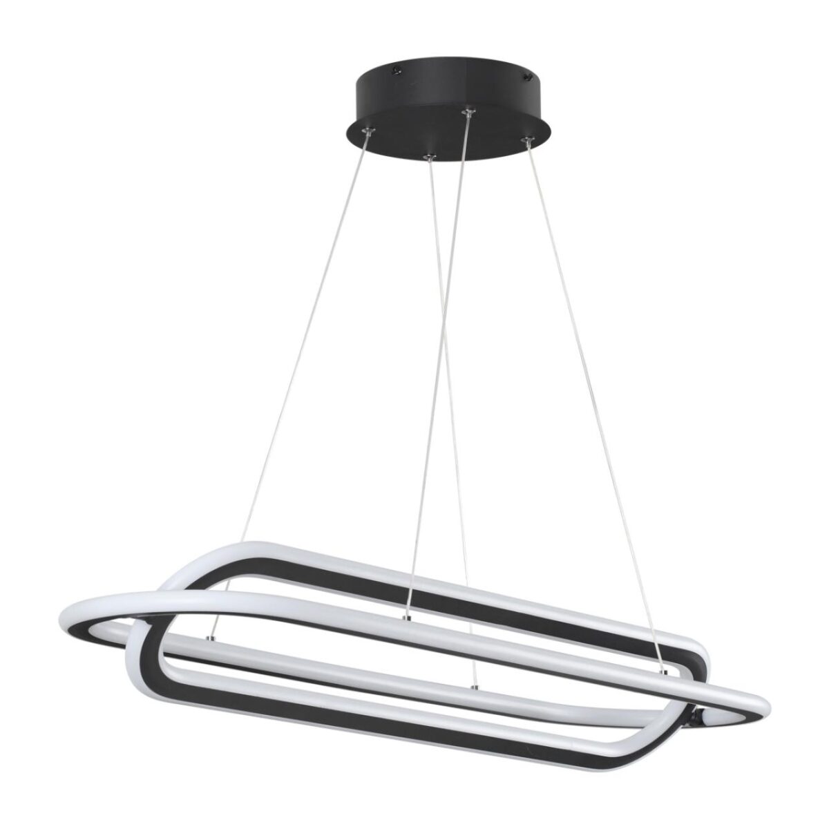 359173 OVER NT23 316 черный Светильник подвесной диммируемый, в комплекте пульт ДУ IP20 LED 4000К 116W 220V ONDO — изображение 4