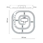 357770 KLARK NT23 Модуль LED 90Вт c ДУ (NEW) 3000-4200-6300K 395х395 IP20 — изображение 4