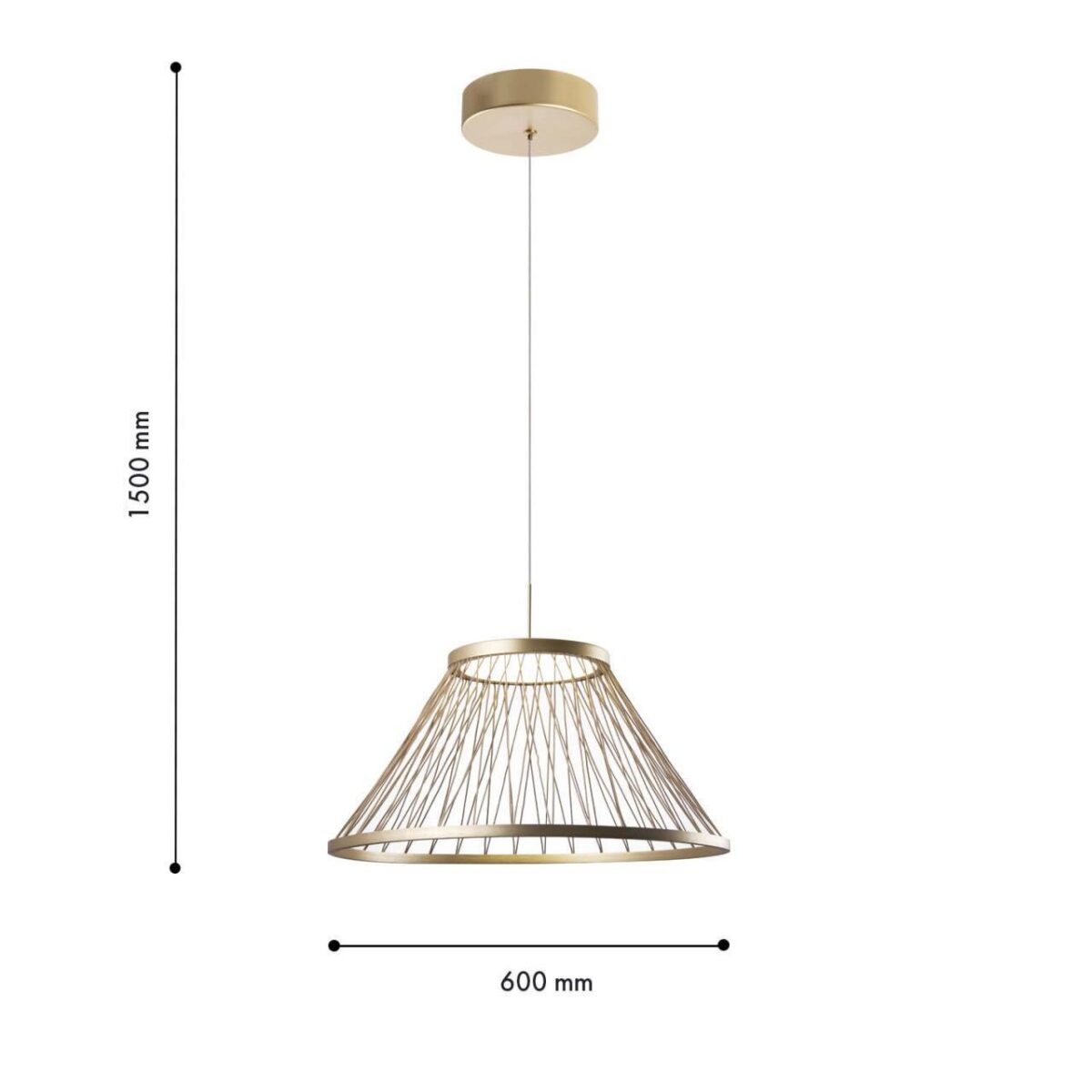 4634-6P, подвес, D600xH400/1500, LEDx16W, 600LM, 4000K, included — изображение 3