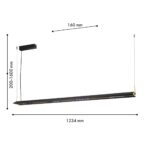 4398-12P, подвесная люстра, L1234xW160xH200/1600, LEDx30W, 2625LM, 3000K/4700K/6500K, IP20, included — изображение 3