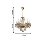 1738-5P, люстра подвесная, D450xH450/1450, 5xE14x40W, excluded — изображение 2