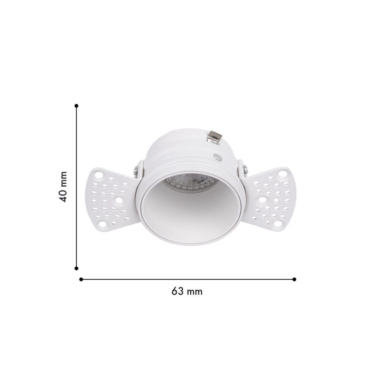 4526-1C, врезной светильник под штукатурку, L63xH40, cutout:D67, 1xGU10x35W, IP20, excluded — изображение 2