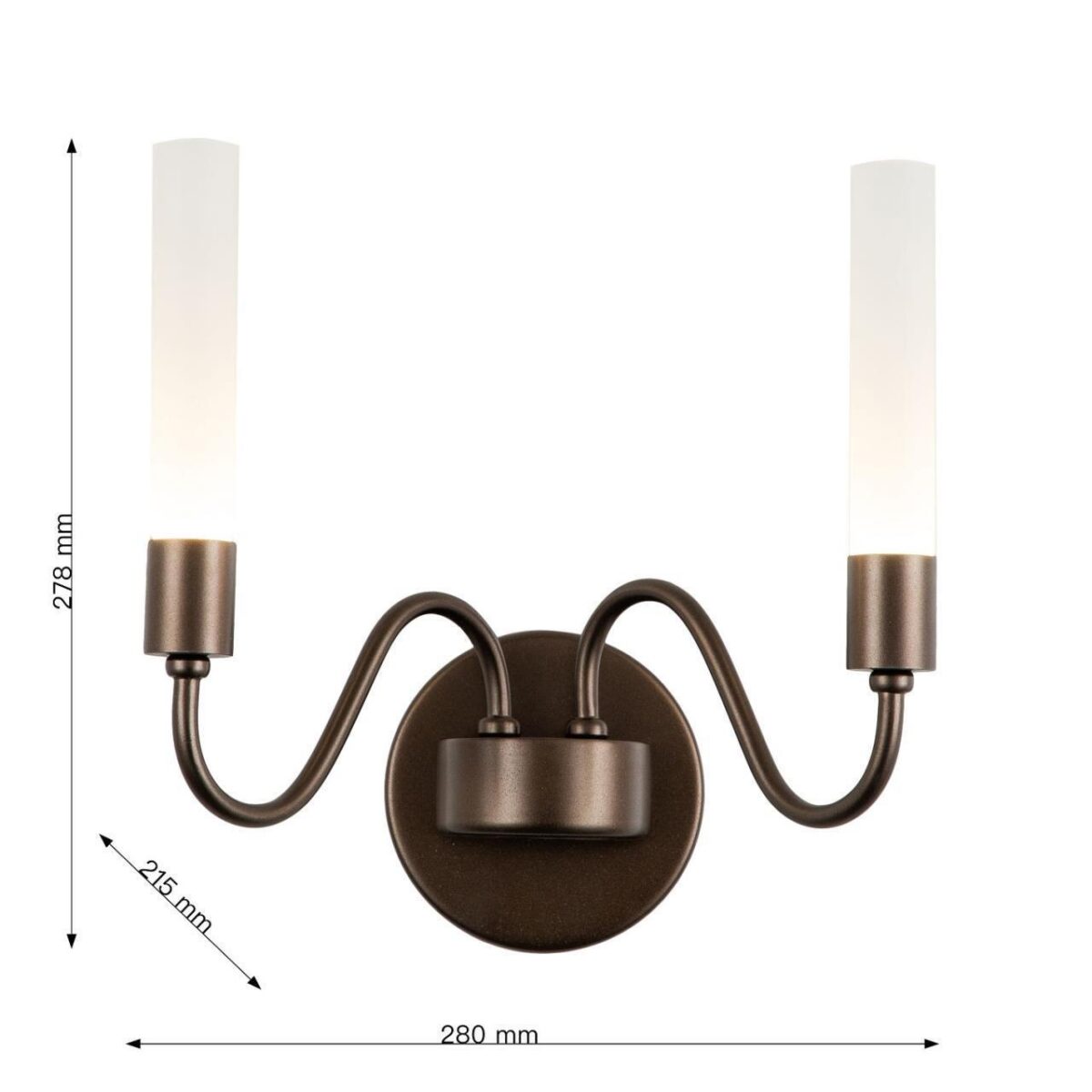 3014-2W, настенный светильник, D215xW280xH280, 2xG9LEDx7W, 600LM, 3000K, included — изображение 3