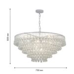 4604-10P, подвесная люстра, D730xH375/820, 10xE14x60W, excluded — изображение 4