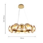 4641-16P, подвесная люстра, D700xH295/1590, LEDx72W, 8217LM, 4000K, included — изображение 2