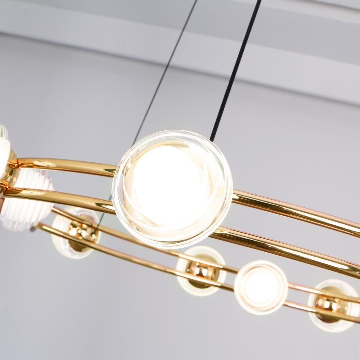 4382-12P, подвесная люстра, D550xH1880, 12xLEDx3.3W, 2800LM, 4000K, CRI>90, included — изображение 4