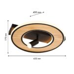 4438-2C, потолочный светильник, L430xW400xH170, LEDx40W, 3200LM, 3000-6000K, included, remote control — изображение 3