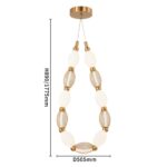 4559-1PC, подвесная/потолочная люстра, D160xH1780/2780 + D505xH890/1775 + D965xH820/1725, LEDx18W, 1230LM, 4000K, included — изображение 6