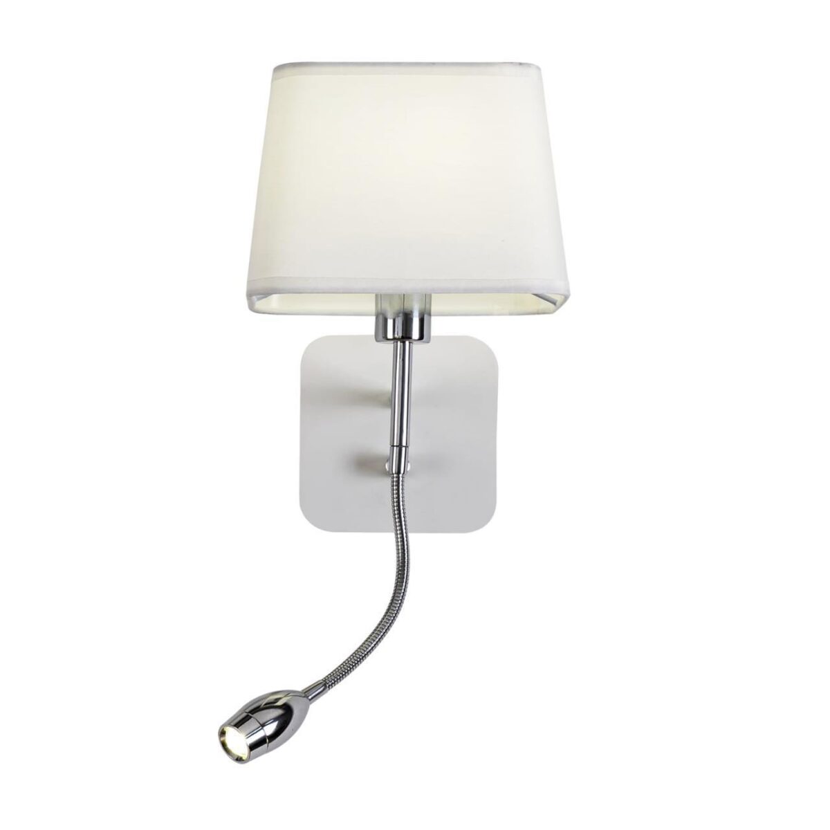 1687-2W, настенный светильник, D215xW180xH460, 1xE14x40W, excluded + 1xLEDx1W, 80LM, 4000K, included, switch — изображение 1