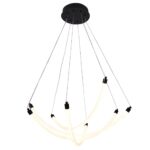 4468-4P, подвесная люстра, D670xH1000/1800, LEDx36W, 3330LM, 3000-6500K, included, remote control