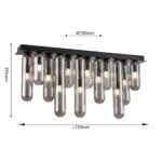 4454-12P, потолочный светильник, L720xW100xH355, 12xG9x28W, excluded — изображение 3