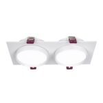 4649-2C, врезной светильник, L215xW108xH37, cutout:L186xW92, 2xGX53LEDx15W, IP20, excluded