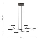 4632-6P, подвесная люстра, L870xW820xH200/1500, 6xLEDx6W, 1900LM, 4000K, included — изображение 3