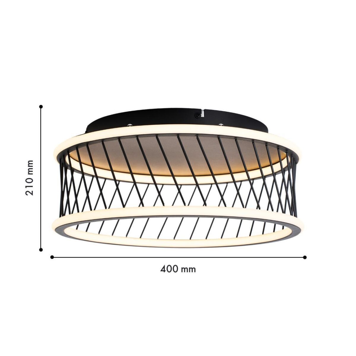 4436-2C, потолочный светильник, D400xH210, LEDx40W, 4300LM, 3000-6000K, included, remote control — изображение 3