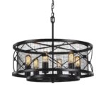 1783-6P, люстра подвесная, D580xH490/1690, 6xE27x60W, excluded