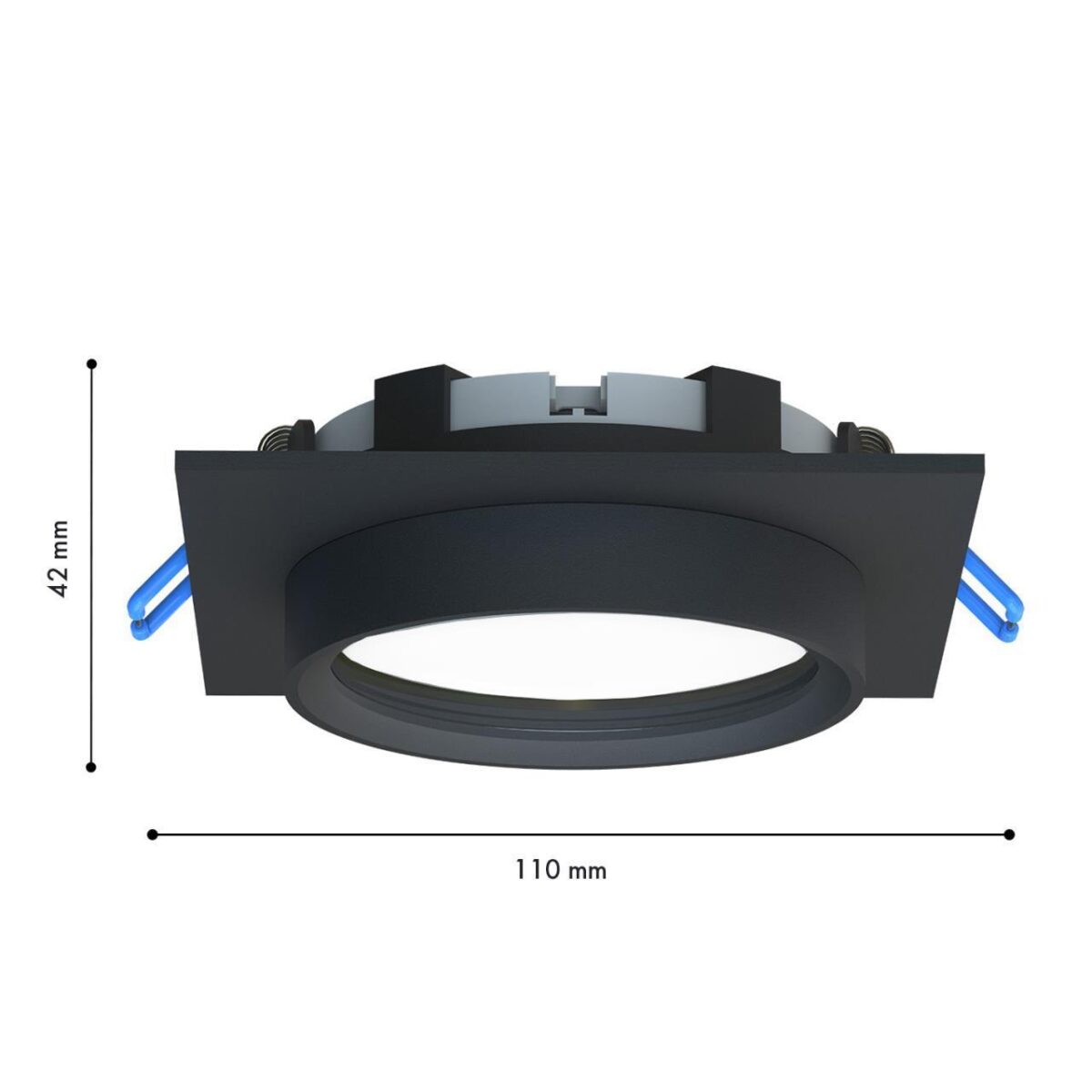4673-1U, уличный светильник, L110xW110xH42, cutout:D95, 1xGX53LEDx15W, IP44, excluded — изображение 3
