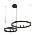 4474-2P, подвесная люстра, D830xH1000/1800, LEDx53W + LEDx33W + 4xLEDx3W, 2075LM, 3000-6500K, included, remote control — изображение 6