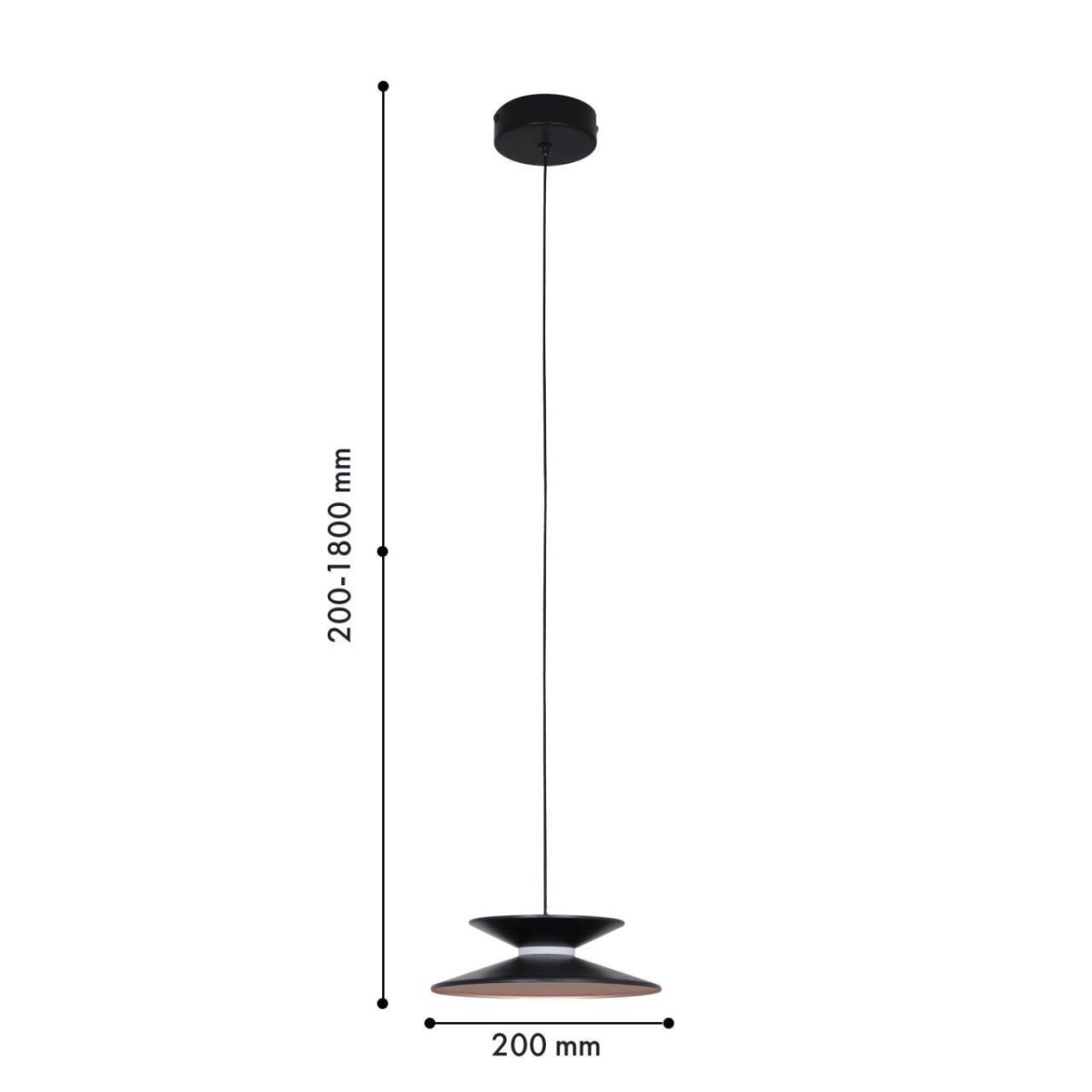 4372-1P, подвес, D200xH200/1800, LEDx4W, 280LM, 4000K, CRI>90, included — изображение 3