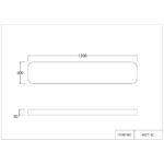 4077-1C, потолочный светильник, L1200xW200xH50, LEDx40W, 3300LM, 4000K, included — изображение 6