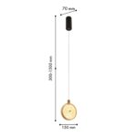 4488-1P, подвес, L150xW70xH300/1500, LEDx6W, 410LM, 4000K, included — изображение 2