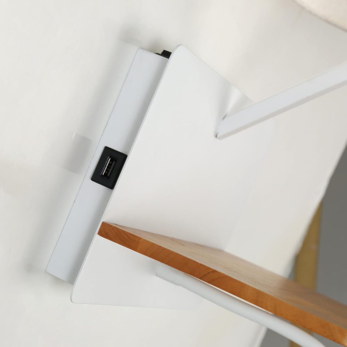 2895-1W, настенный светильник, D245xW285xH420, 1xE27x40W, excluded + 1xLEDx2W, 160LM, 3000K, included, switch, USB — изображение 4