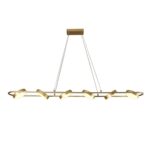 4677-6P, подвесная люстра, L1490xW190xH145/1200, LEDx90W, 3100LM, 3000-6000K, IP20, included, remote control