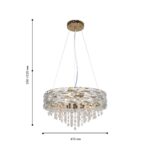 4251-6P, подвесная люстра, D410xH350/1220, 6xG9x40W, excluded — изображение 3