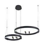 4474-2P, подвесная люстра, D830xH1000/1800, LEDx53W + LEDx33W + 4xLEDx3W, 2075LM, 3000-6500K, included, remote control — изображение 5