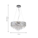 4250-6P, подвесная люстра, D410xH350/1220, 6xG9x40W, excluded — изображение 3