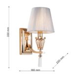 2690-1W, настенный светильник, D220xW160xH330, 1xE14x40W, excluded — изображение 3