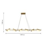 4677-6P, подвесная люстра, L1490xW190xH145/1200, LEDx90W, 3100LM, 3000-6000K, IP20, included, remote control — изображение 3