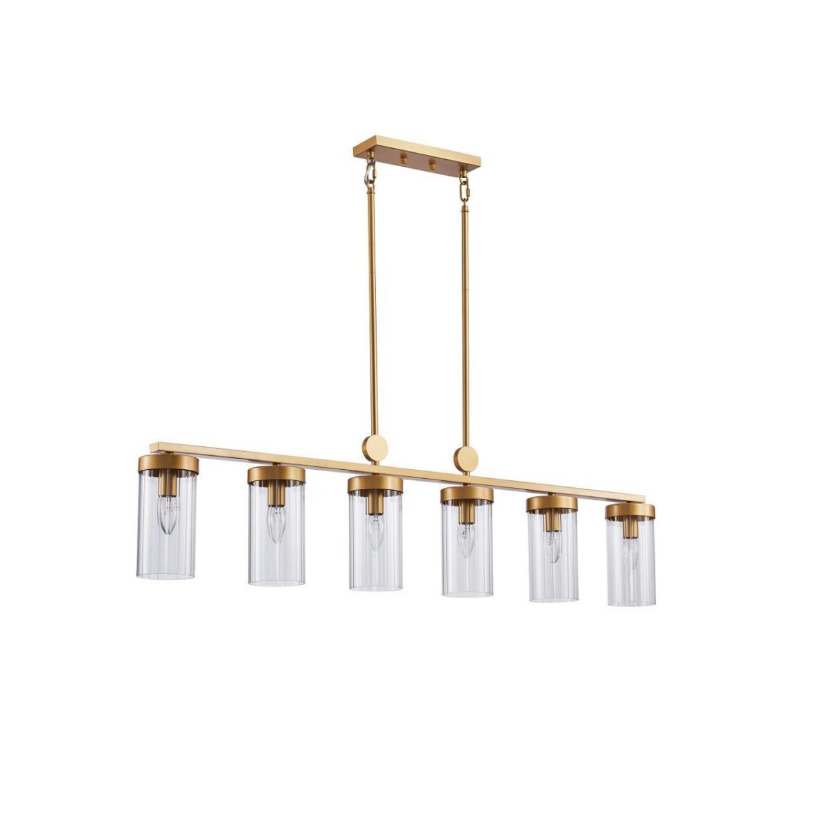 3099-6U, подвесная люстра, L1205xW105xH550/1170, 6xE14x40W, excluded — изображение 2