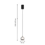 4291-1P, подвес, D85xH1500/1674, LEDx7W, 550LM, 4000K, included — изображение 2