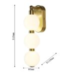 4014-1W, настенный светильник, D120xW80xH310, LEDx7W, 560LM, 4000K, included — изображение 3