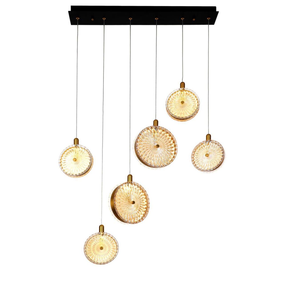 4488-6P, подвесная люстра, L730xW100xH550/1500, LEDx40W, 2749LM, 4000K, included 4488-6P, подвесная люстра, L730xW100xH550/1500, LEDx40W, 2749LM, 4000K, included — изображение 1