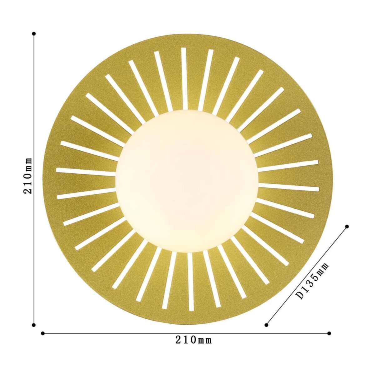 2356-1W, настенный светильник, D135xW210xH210, 1xG9x25W, excluded — изображение 3