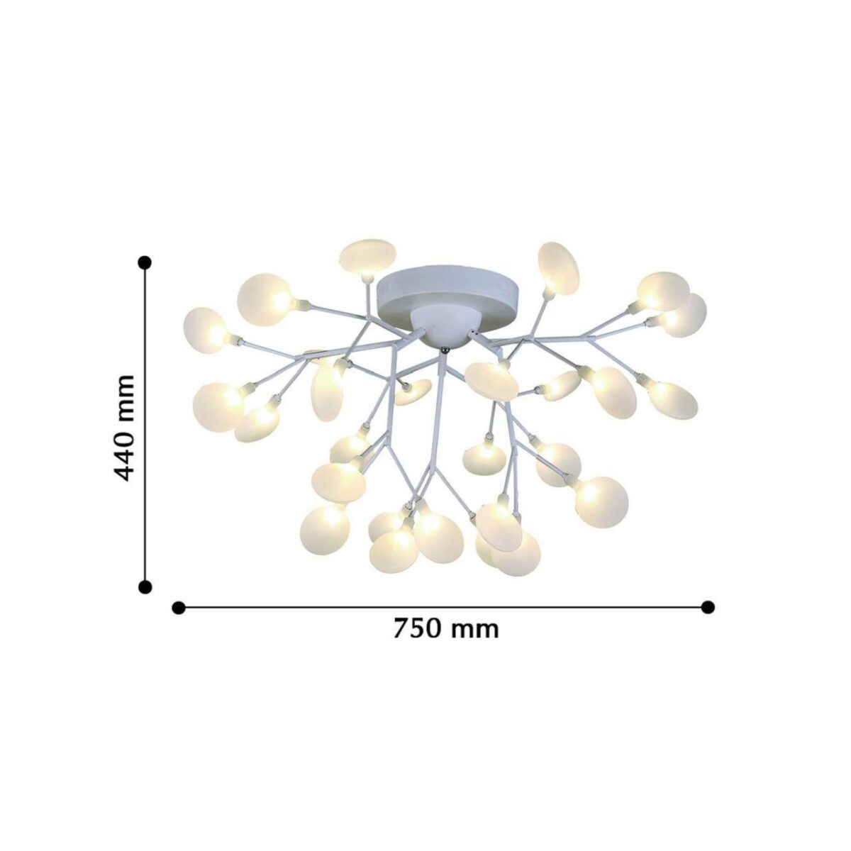 2479-9U, потолочный светильник, D750xH440, 27xG4LEDx3W, 4423LM, 3000K, included — изображение 3